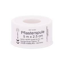 Heftpflasterspule mit Ring 5 m x 2,5 cm