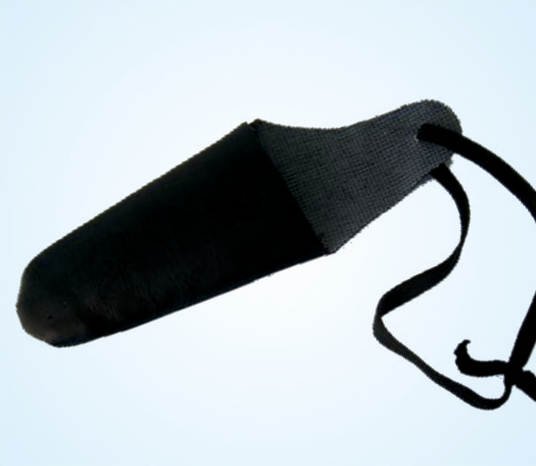 Fingerlinge Kunstleder schwarz