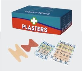 Pflasterbox, textil, 150 Strips steril, versch. Größen