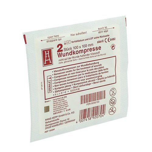 Wundkompresse 2er Pkg. 10 x 10 cm