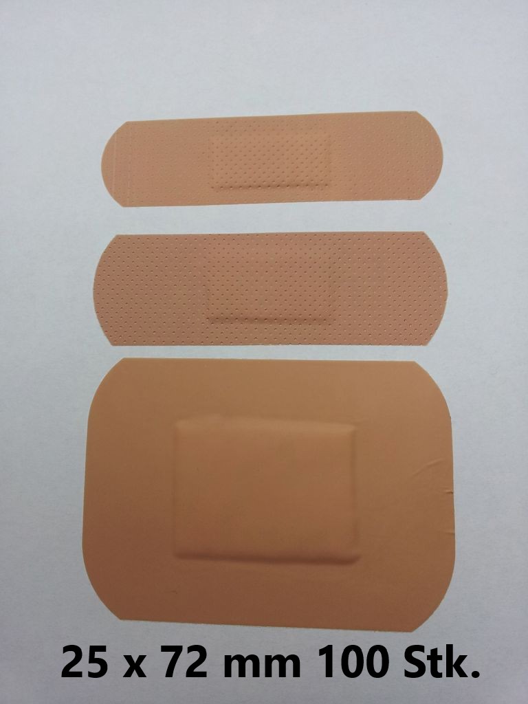 Pflasterstrips wasserfest, 2,5 x 7,2 cm, 100 Stk.
