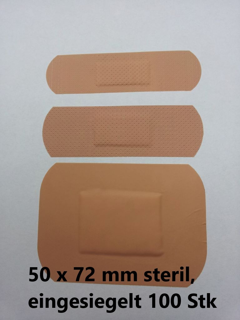 Pflasterstrips wasserfest, 5 x 7,2 - 100 Stk.