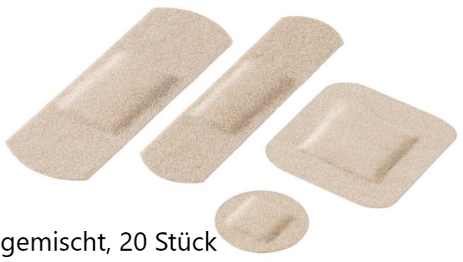 Curaplast sensitive Strips, 20 Stk, 4 Größen