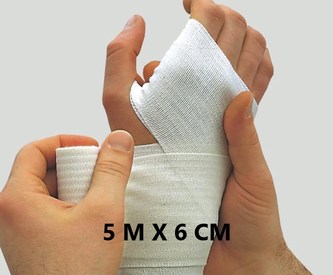 Lenkelast Mittelzügige Universalbinde 5 m x 6 cm steril, 10er Pack