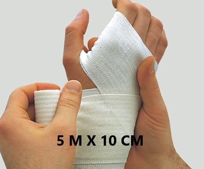 Lenkelast Mittelzügige Universalbinde 5 m x 10 cm steril, 10er Pack
