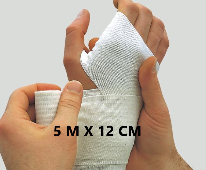 Lenkelast Mittelzügige Universalbinde 5 m x 12 cm steril, 10er Pack