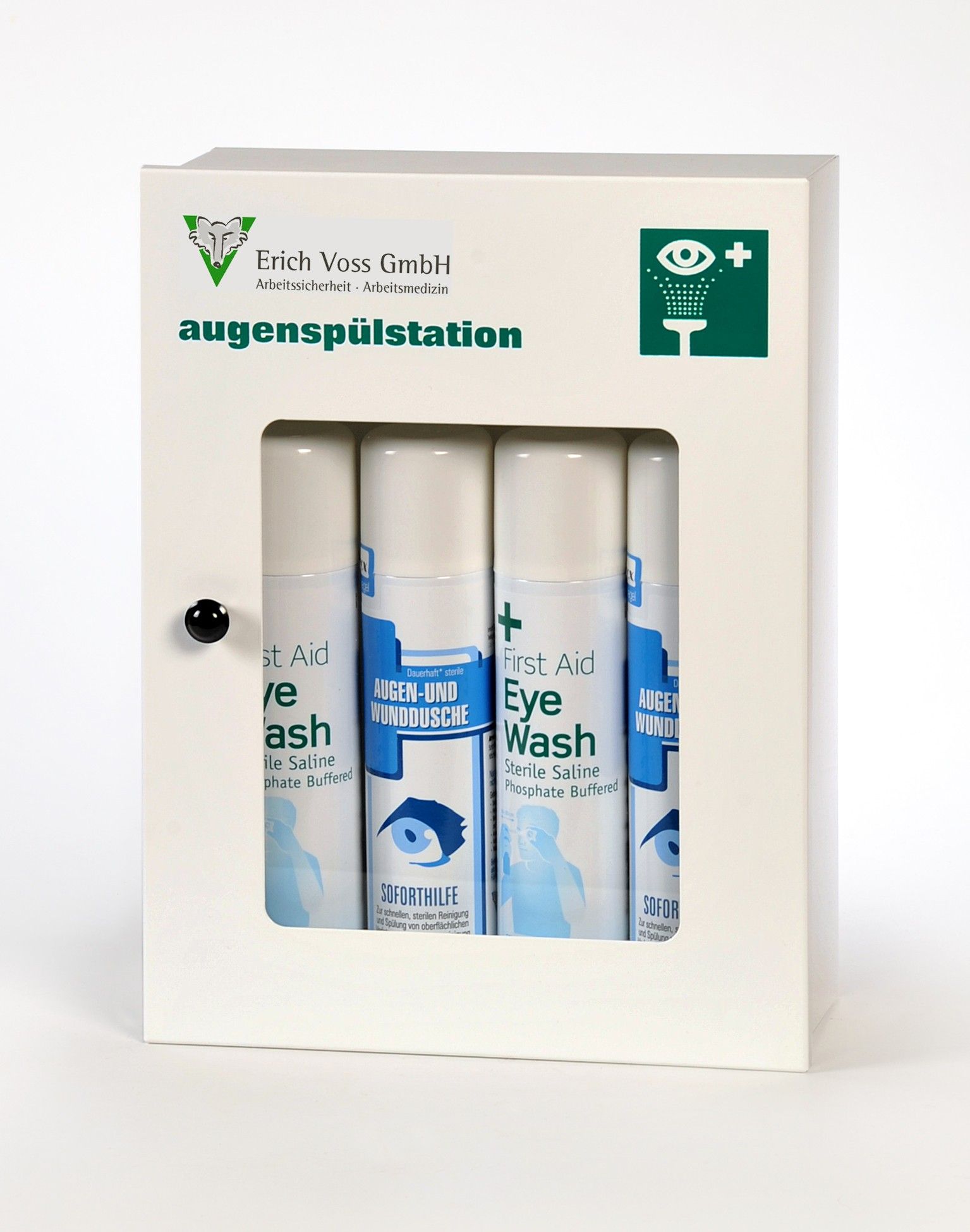 Augenspüldusche Wandschrank, leer, für WADs