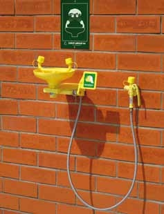 Augendusche mit ABS-Becken u. beweglicher Augendusche AB002230