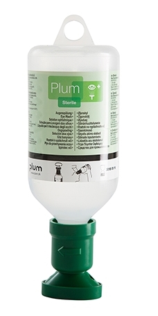 PLUM Augenspülflasche mit 500ml NaCl Lösung